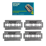 LAMINA DE BARBEAR DUPLO FIO ENOX SUPER (4 UNID) 1759