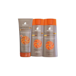Kit shampoo, condicionador e creme para pentear Keratano Barrominas