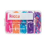 ELASTICOS COLORIDOS 200PCS COM CASE RICCA 3345