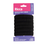 ELASTICO GROSSO 6 UNIDADES BLACK RICCA 2725