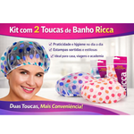 Kit touca de banho estampada  392 com 2 unidades