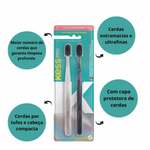 PACK COM 2 ESCOVAS DENTAIS KESS PRO EXTRA MACIAS 2533