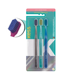 PACK COM 3 ESCOVAS DENTAIS KESS PRO EXTRA MACIAS 2109