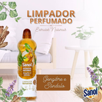LIMPADOR PERFUMADO SANOL EXTRATOS NATURAIS GENGIBRE E SANDALO 1L 4729