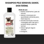SHAMPOO PELE SENSÍVEL SANOL DOG 500ml 6382