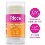 BASTAO PROTETOR SOLAR FPS60 RICCA 3816