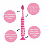 Escova De Dentes Kess Pro Kids Com Ventosa 2067