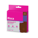 ADESIVO PROTECAO DE MAMILOS RICCA REUTILIZAVEL MARROM 3440