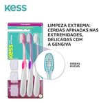 Pack Com 3 Escovas Dentais Kess Extreme Clear Macias 2101