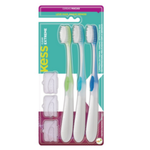 Pack Com 3 Escovas Dentais Kess Extreme Clear Macias 2101