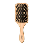 Escova De Cabelo Belliz Wood Madeira Racket 445 Bege