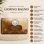 SABONETE EM BARRA GIORNO BAGNO AMBER LATTE 180G 10452