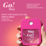 SPRAY PERFUMADO DESODORANTE COLÔNIA GO! PINK RICCA 34ML 2948