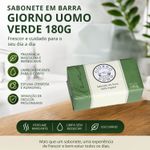 SABONETE EM BARRA GIORNO UOMO VERDE 180G 10096