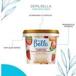 CERA DEPILATÓRIA MICRO-ONDAS MERENGUE DE MORANGO 100G DEPIL BELLA 