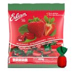 BALA DURA RECHEADA ERLAN MORANGO 400G 113004