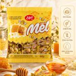 BALA DURA RECHEADA ERLAN HONEY MEL 500G 113106