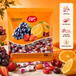 BALA DURA  RECHEADA ERLAN FRUTAS SORTIDAS 100G 113078