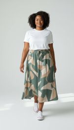 SAIA LONGA ESTAMPADA VISCOSE 20046