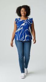BLUSA ESTAMPADA VISCOSE 20042