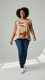 BLUSA ESTAMPADA VISCOSE 20042