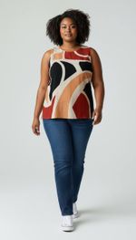 BLUSA ESTAMPADA S/MANGA VISCOSE 20051