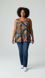 BLUSA ESTAMPADA S/MANGA VISCOSE 20051