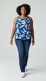 BLUSA ESTAMPADA VISCOSE 20045