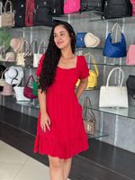 VESTIDO TECIDO ALGODAO PREMIUM 20014