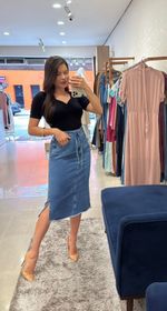 SAIA MID JEANS 100% ALG 9829