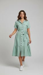 VESTIDP TEC TENCEL 100% ALG 9807