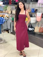 VESTIDO MIDI TEC MARRANTE LEVE 2704263