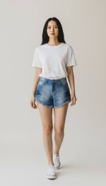 SHORT FLASH BLUE S/LAYCRA FM AD 1739