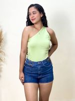SHORT CINTURA ALTA MOCA FLOR 32882