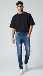 CALCA JEANS RASG LIMINAR 9434 - 99010