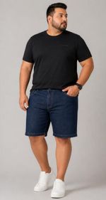 BERMUDA JEANS MASC PLUS C/ELAST 322611