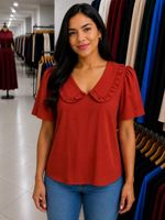 BLUSA VIOLETA C/ MANGA 3696