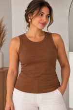 BLUSA REG FM CANELADO 50% ALG F979
