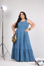 VESTIDO LONGO PLUS TEC MARRANTE PREMIUM 3086