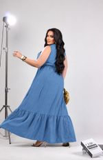 VESTIDO LONGO PLUS TEC MARRANTE PREMIUM 3086