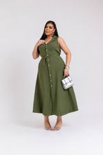 VESTIDO LONGO PLUS TEC MARRANTE PREMIUM  220825