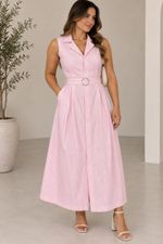 VESTIDO LISTRA LONGO TEC 50% ALGODAO 50000