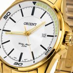RELÓGIO ORIENT DOURADO COM MOSTRADOR BRANCO SS1130