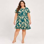 VESTIDO C/M TEC VISCOSE 50% ALG 151052
