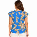 BLUSA C/M TEC VISCOSE 50% ALG 151056