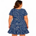 VESTIDO C/M TEC VISCOSE 50% ALG 151049