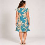 VESTIDO MEIA MANGA TEC VISCOSE 50% ALG 151050