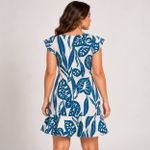 VESTIDO MEIA MANGA TEC VISCOSE 50% ALG 151050