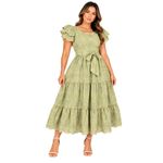 VESTIDO MIDI TEC LED 100% ALG 1410300