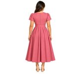VESTIDO MIDI ALFAIATARIA 100% ALG 141032